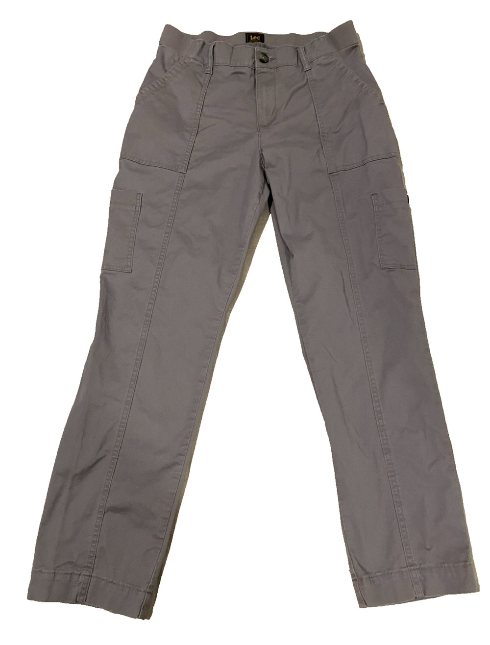 Lee Care 307 Womens Grey Cargo Pants 12 Medium Comfort Waist Gorpcore Outdoors